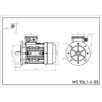 Silnik elektryczny 1,5kW 1400 obr/min. 90 B5
